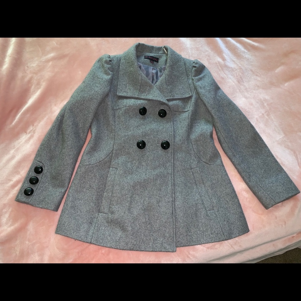 Gray size Large Pea Coat